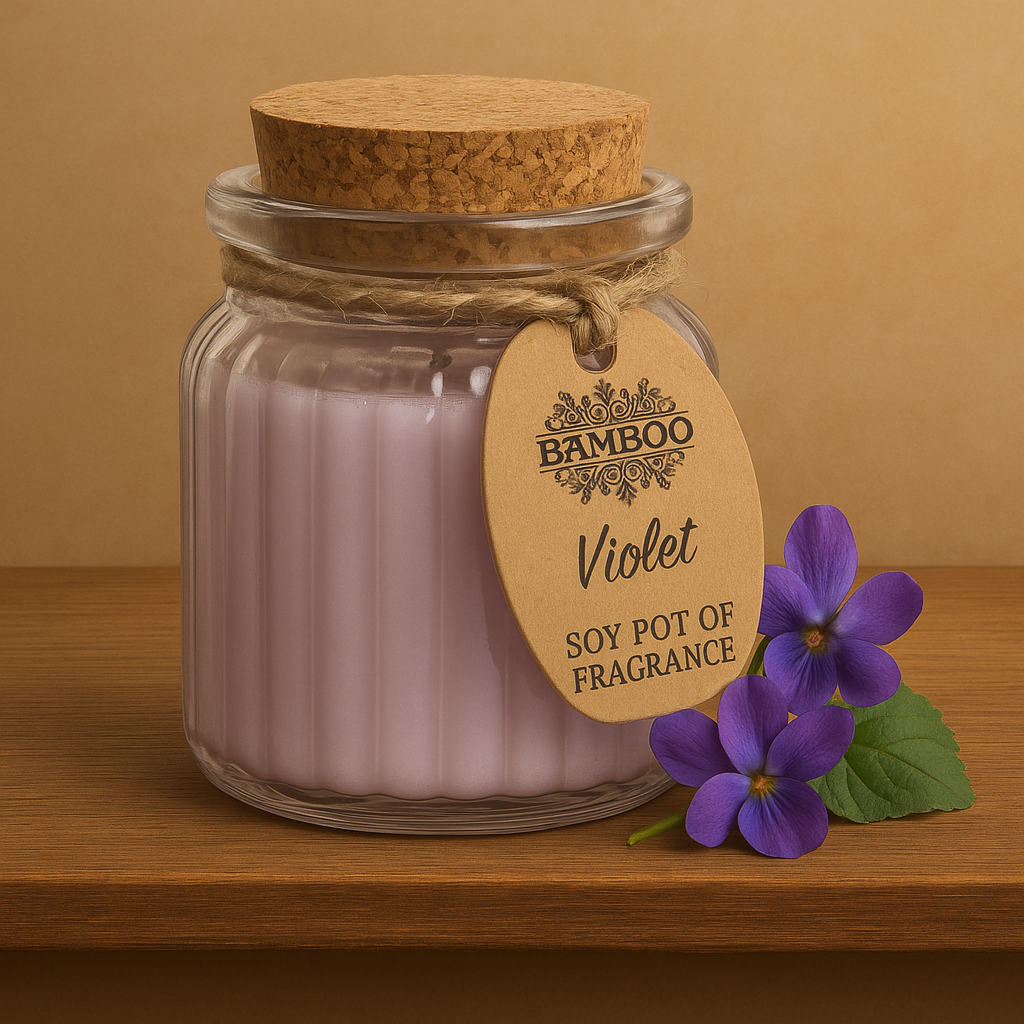 Violet Soy Pot Candles