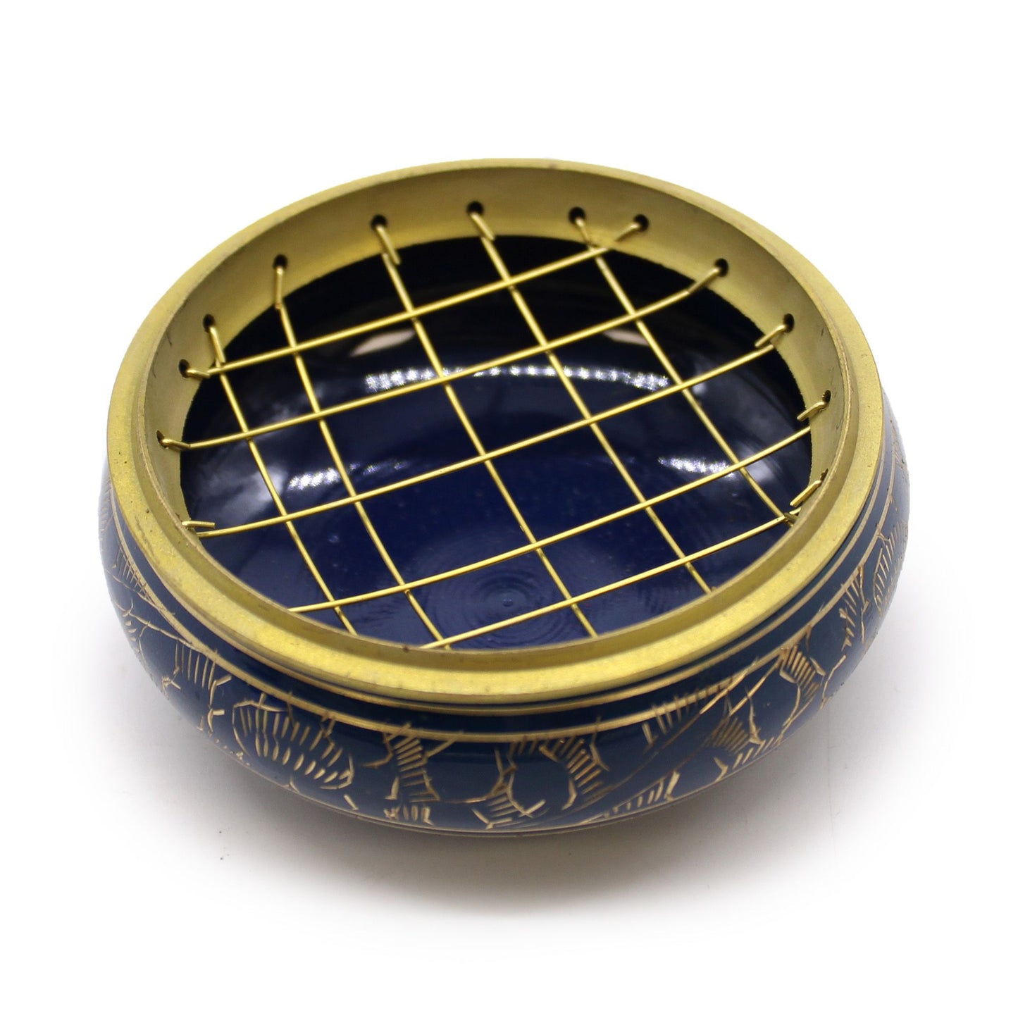 Chakra-Räucherstäbchenglas mit Holzkohle - Hals