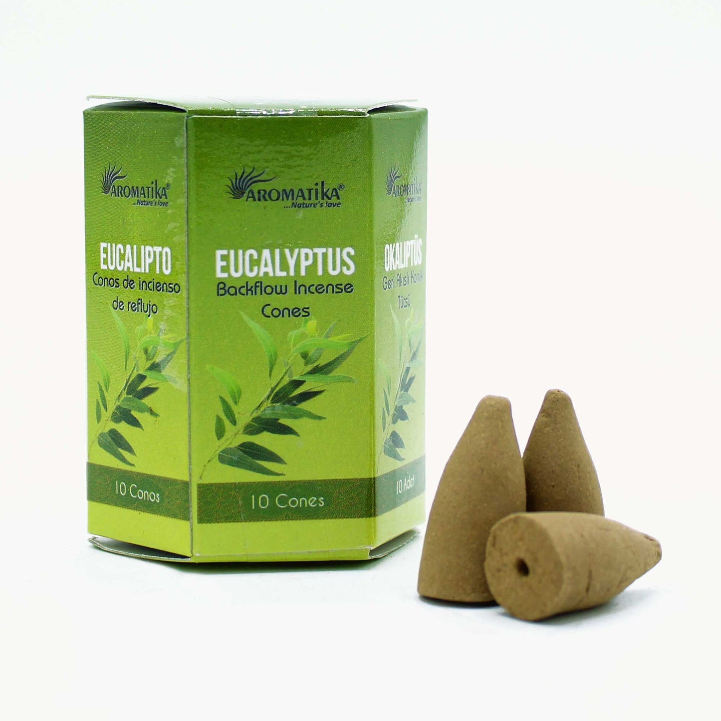 Eukalyptus-Rückfluss-Räucherkegel – Aromatika | 10 Kegel