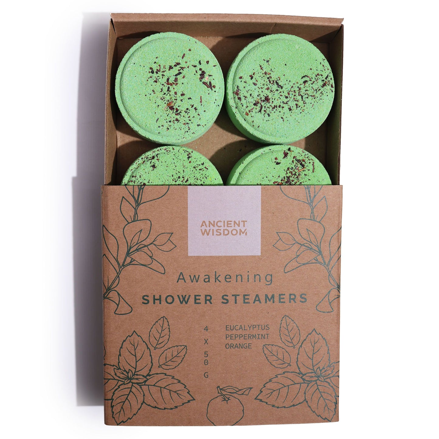 Shower Steamers – 4-Pack Citrus Herbal Aromatherapy | Refresh & Balance