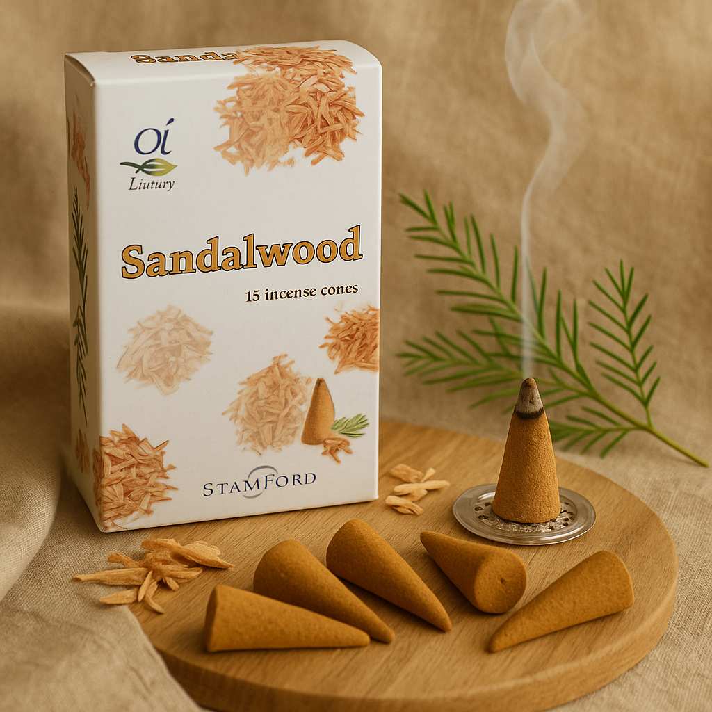 Zenmist Sandalwood Incense Cones – Grounding Serenity & Calm Energy