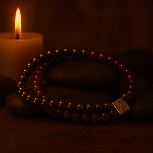 Magnetisches Amethyst-Armband – Naturstein-Design