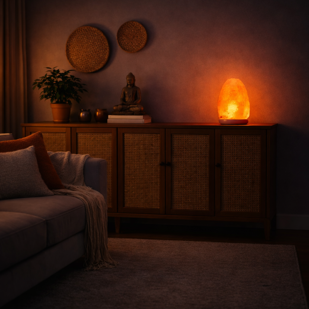 Hochwertige USB-Salzlampe – Weißes Licht