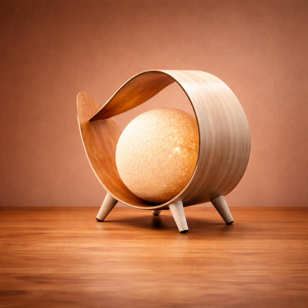 Natürliche Kokosnusslampe – Natürliche Schlaufe