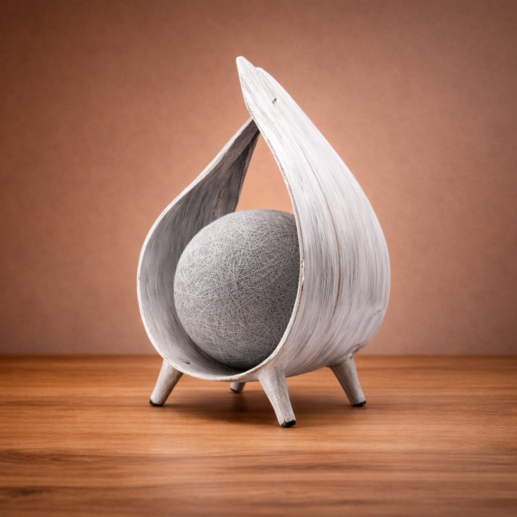 Tischleuchte aus Kokosnussblatt – Natürliches, handgefertigtes Design