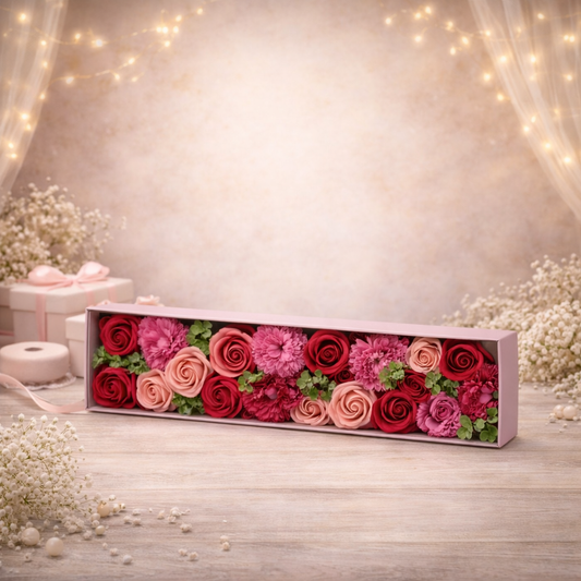 Extra lange Schachtel – Vintage-Rosen