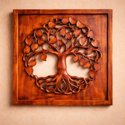 Quadratischer Lebensbaum – Rund – Tafel