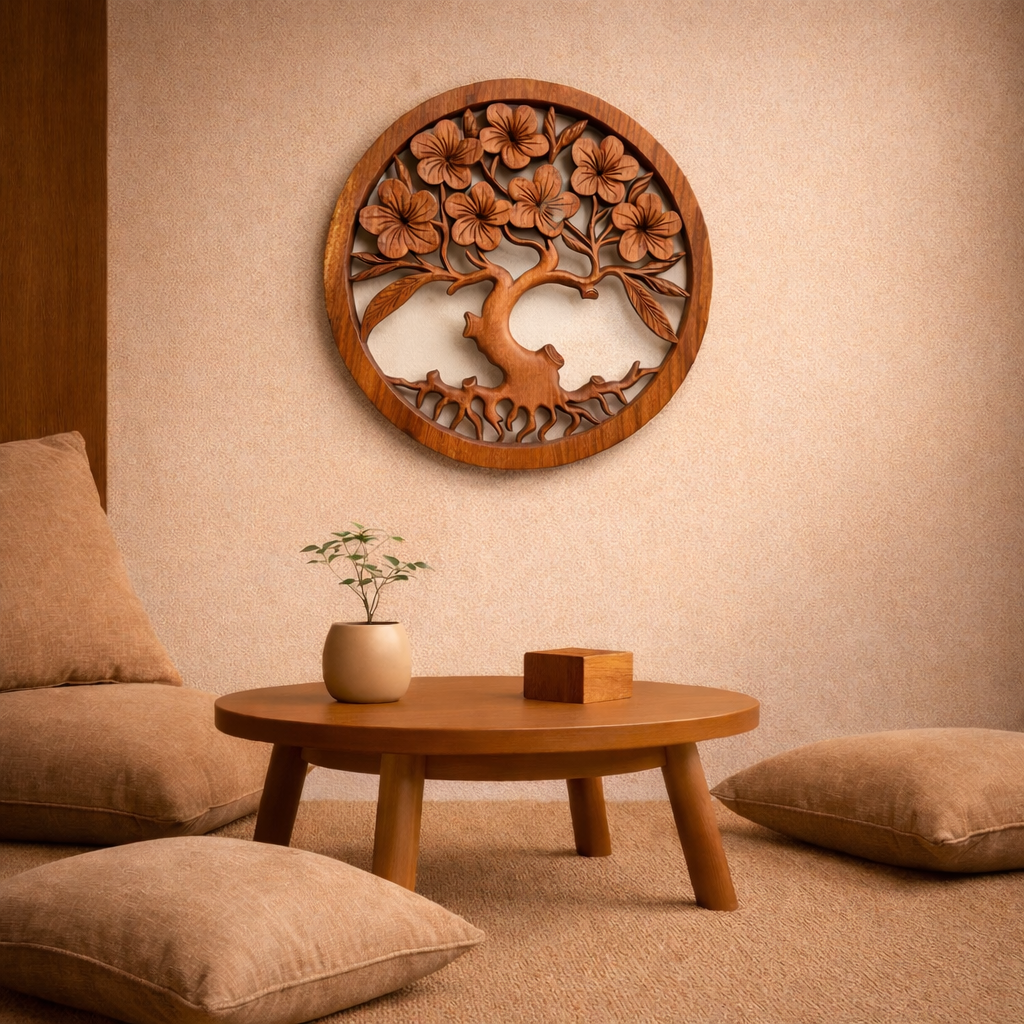 Baum des Lebens Frangipani-Panel