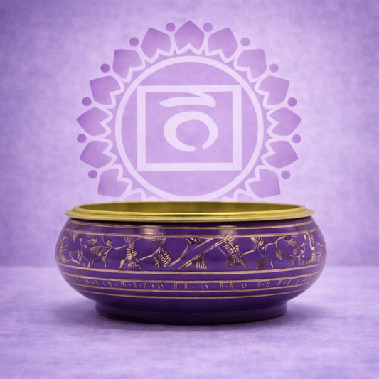 Chakra-Räuchergefäß mit Holzkohle - Krone