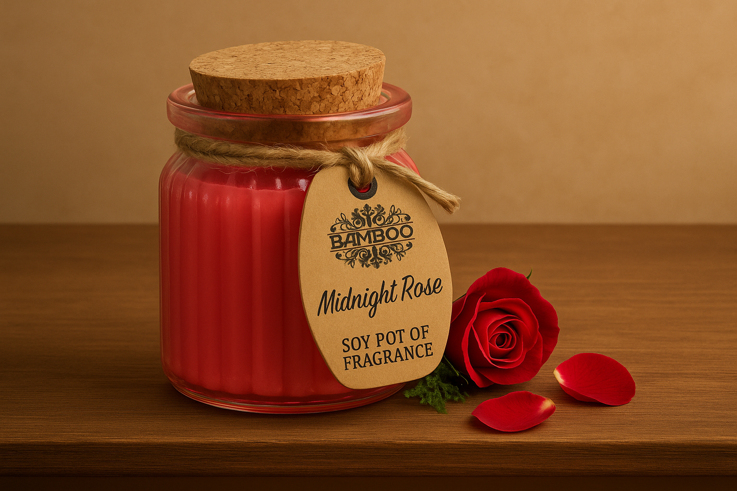 Midnight Rose Soy Pot Candle