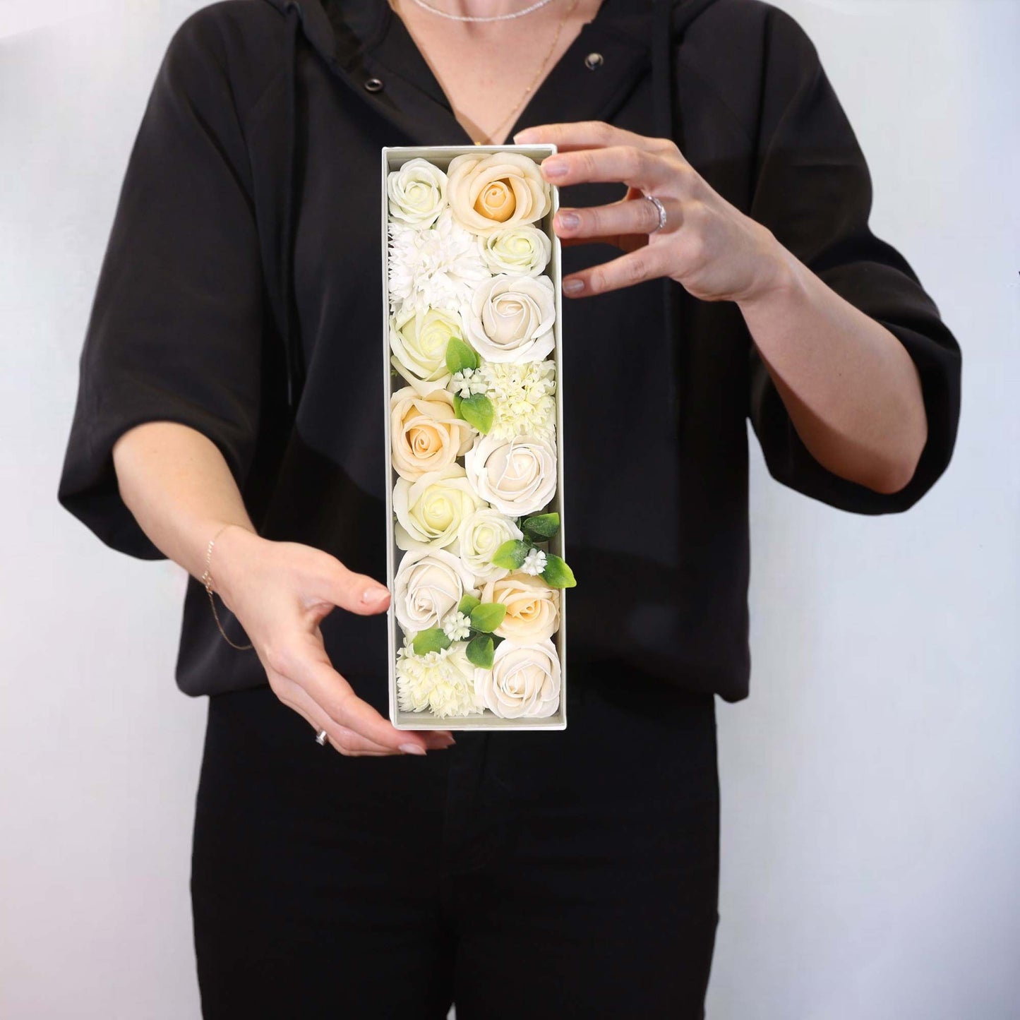 Lange Schachtel – Weiß &amp; Elfenbein