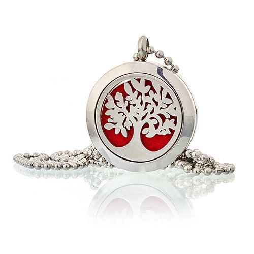 Aromatherapy Diffuser Necklace – Tree of Life Design | 25mm