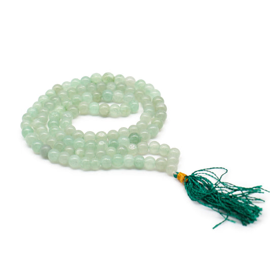Bead Mala – Green Aventurine | 108 Beads for Abundance & Emotional Balance