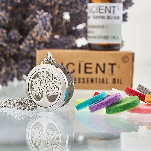 Aromatherapy Diffuser Necklace – Tree of Life Design | 25mm