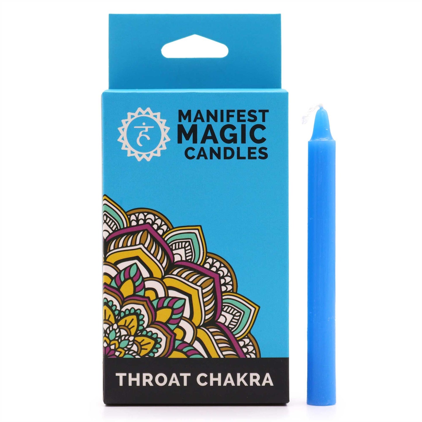 Manifest Magic Candles Blau - Halschakra