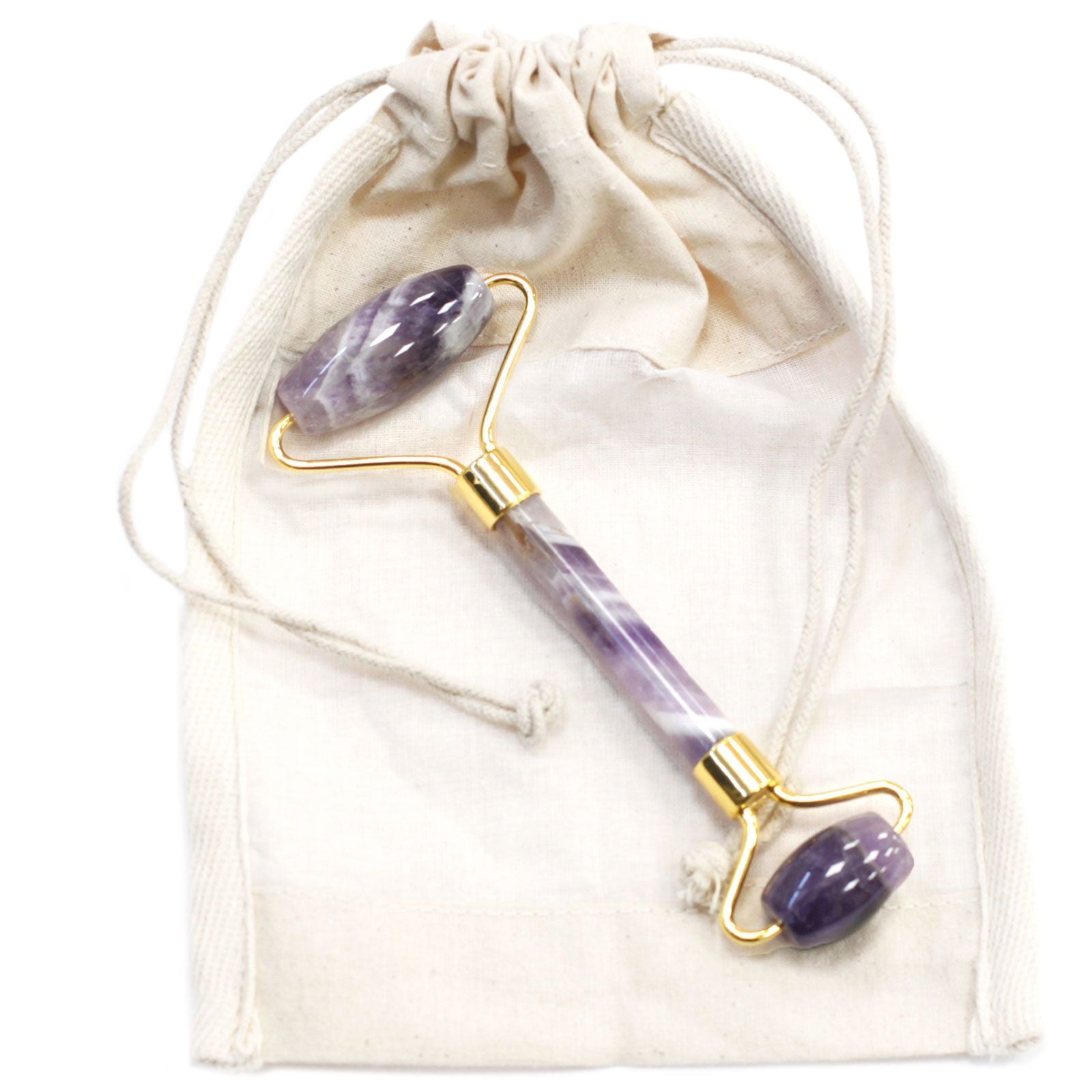 Amethyst Face Roller – Double Stone | Calming & Revitalizing