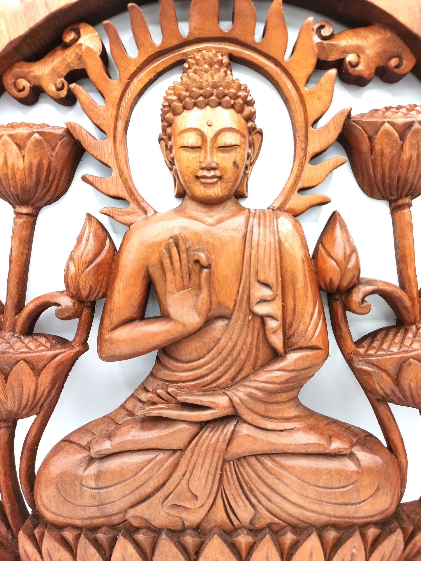 Buddha- und Lotus-Panel