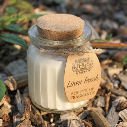 Linen Fresh Soy Pot Candle