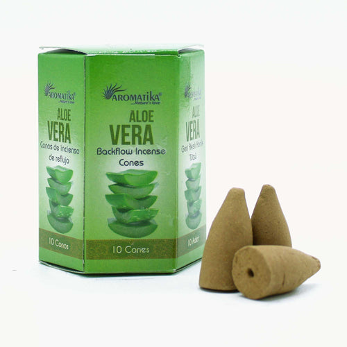 Aloe Vera Backflow Incense Cones – Aromatika | 10 Cones
