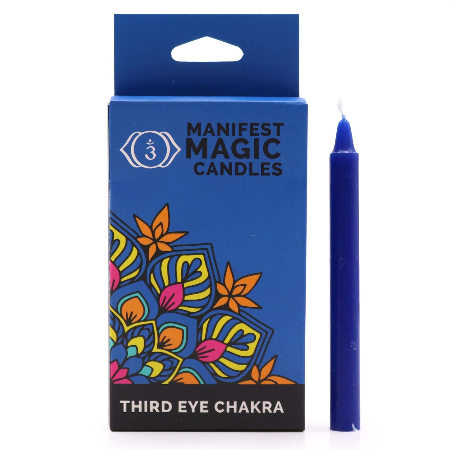Manifest Magic Candles Dunkelblau - Drittes Auge Chakra
