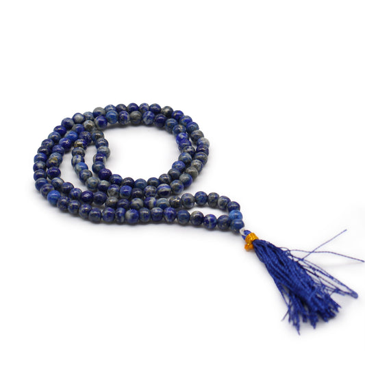 Bead Mala – Lapis Lazuli | 108 Beads for Intuition & Inner Wisdom