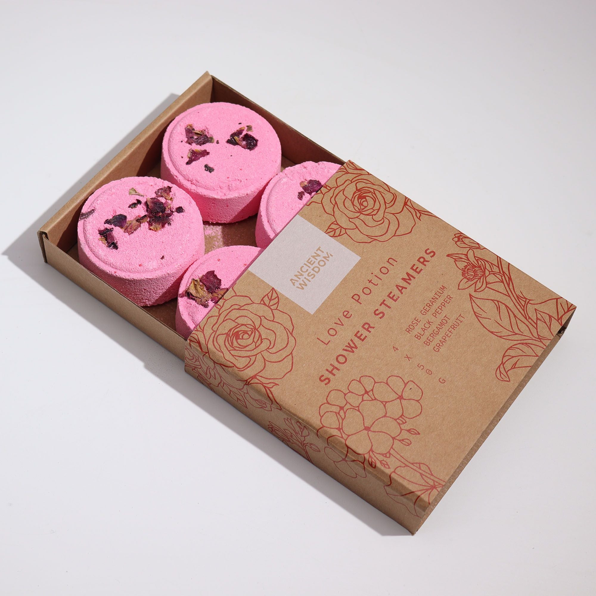 Shower Steamers Gift Set – 4 Aromatherapy Tablets | Luxury Spa at Home