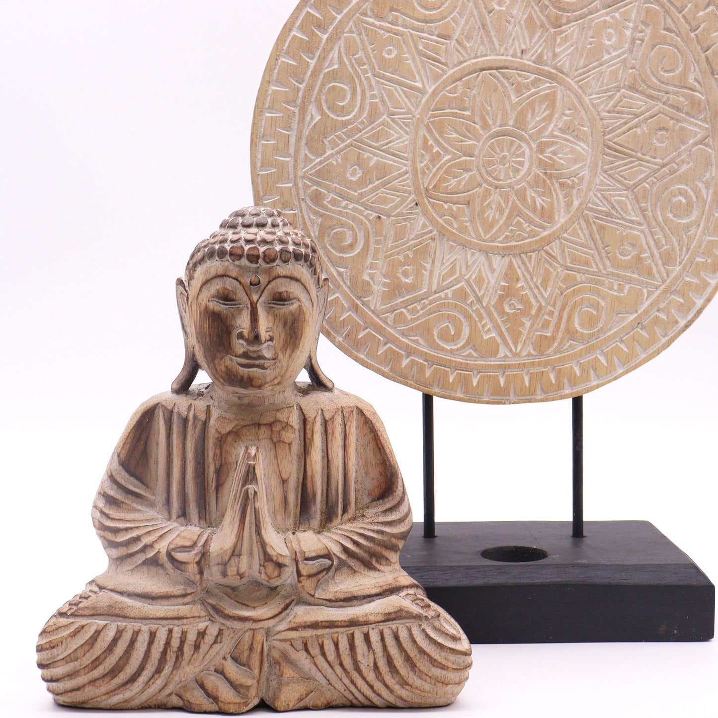 Buddha Feng Shui Set – Handgefertigtes Mandala-Bild aus Bali