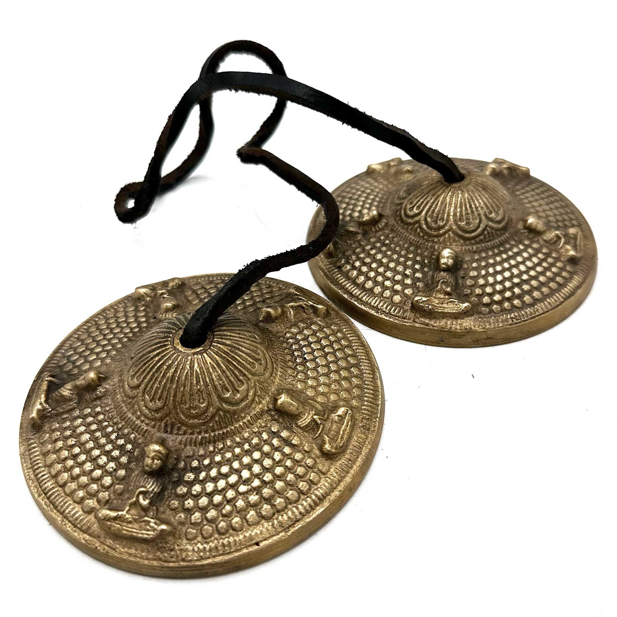 Tibetan Tingsha Bell – Five Buddha Symbol | 9.5 cm | Harmony & Clarity