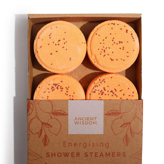 Shower Steamers Gift Set – 4 Aromatherapy Tablets | Energy & Balance