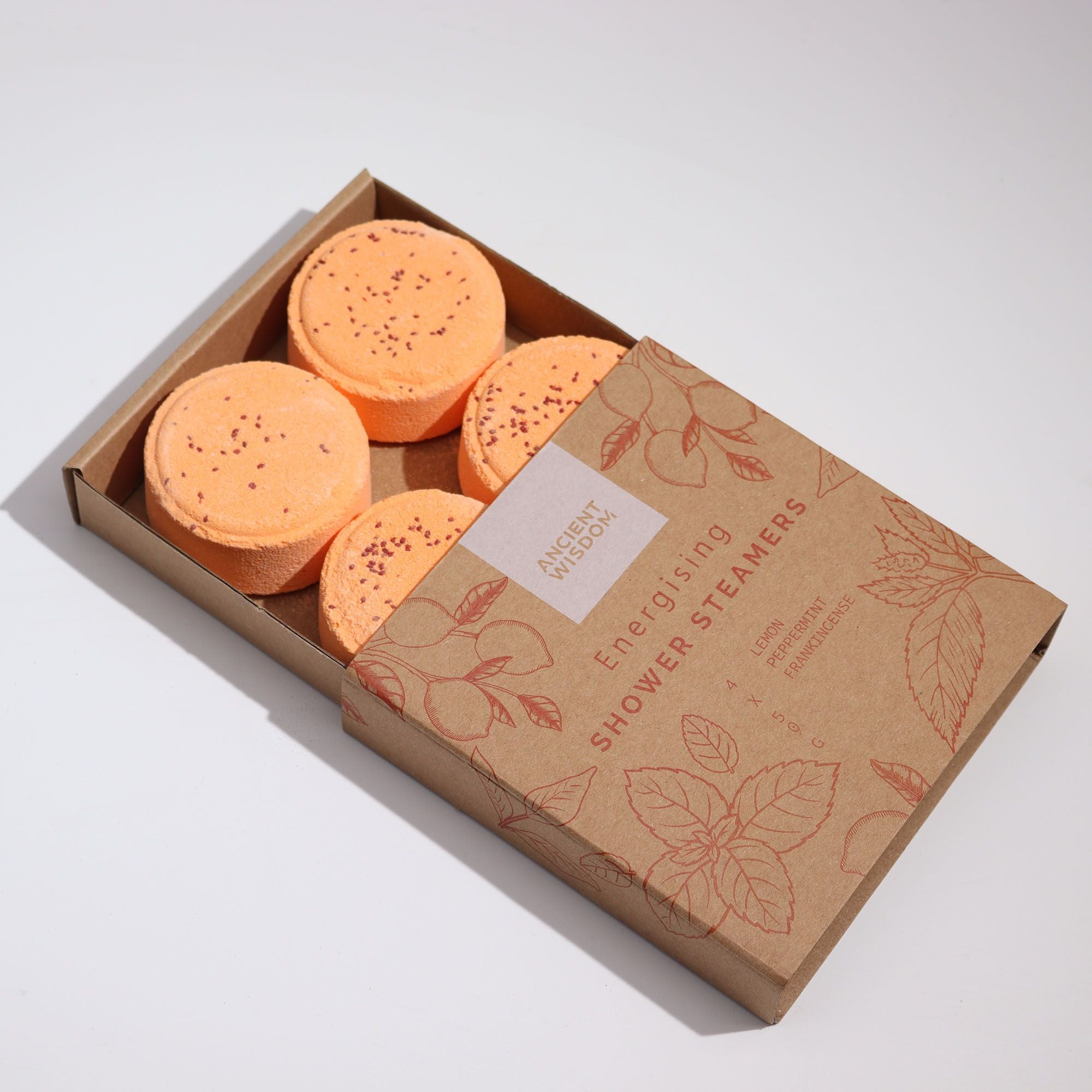 Shower Steamers Gift Set – 4 Aromatherapy Tablets | Energy & Balance