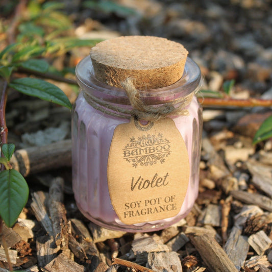 Violet Soy Pot Candles