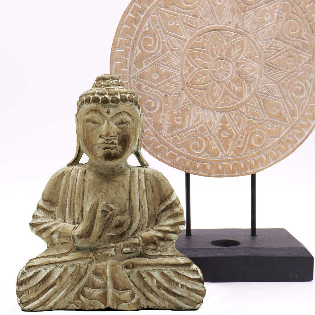 Boeddha Feng Shui Set – Handgemaakt Mandala Beeld uit Bali