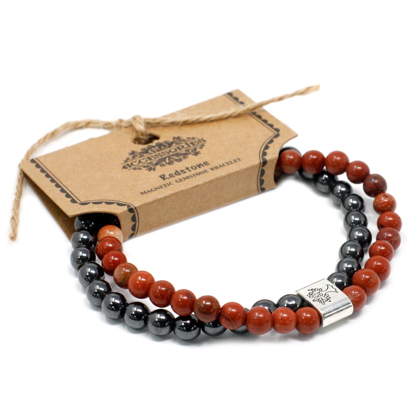 Magnetisches Redstone-Armband – Design aus Naturstein