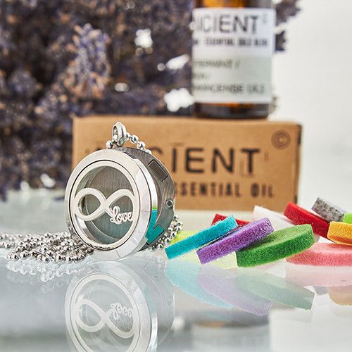 Aromatherapy Diffuser Necklace – Infinity Love Design | 25mm