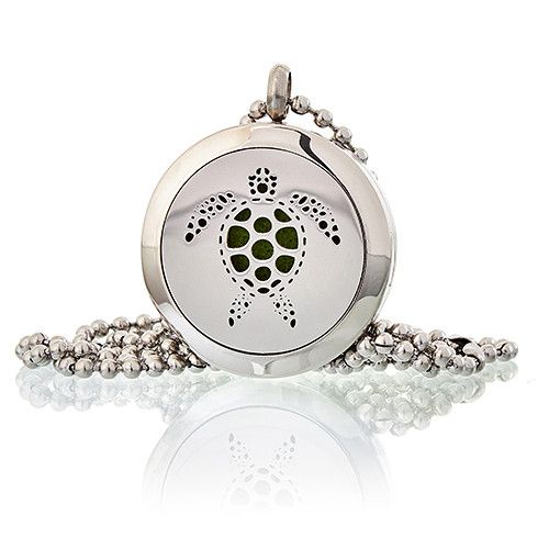 Aromatherapy Diffuser Necklace – Turtle Design | 25mm
