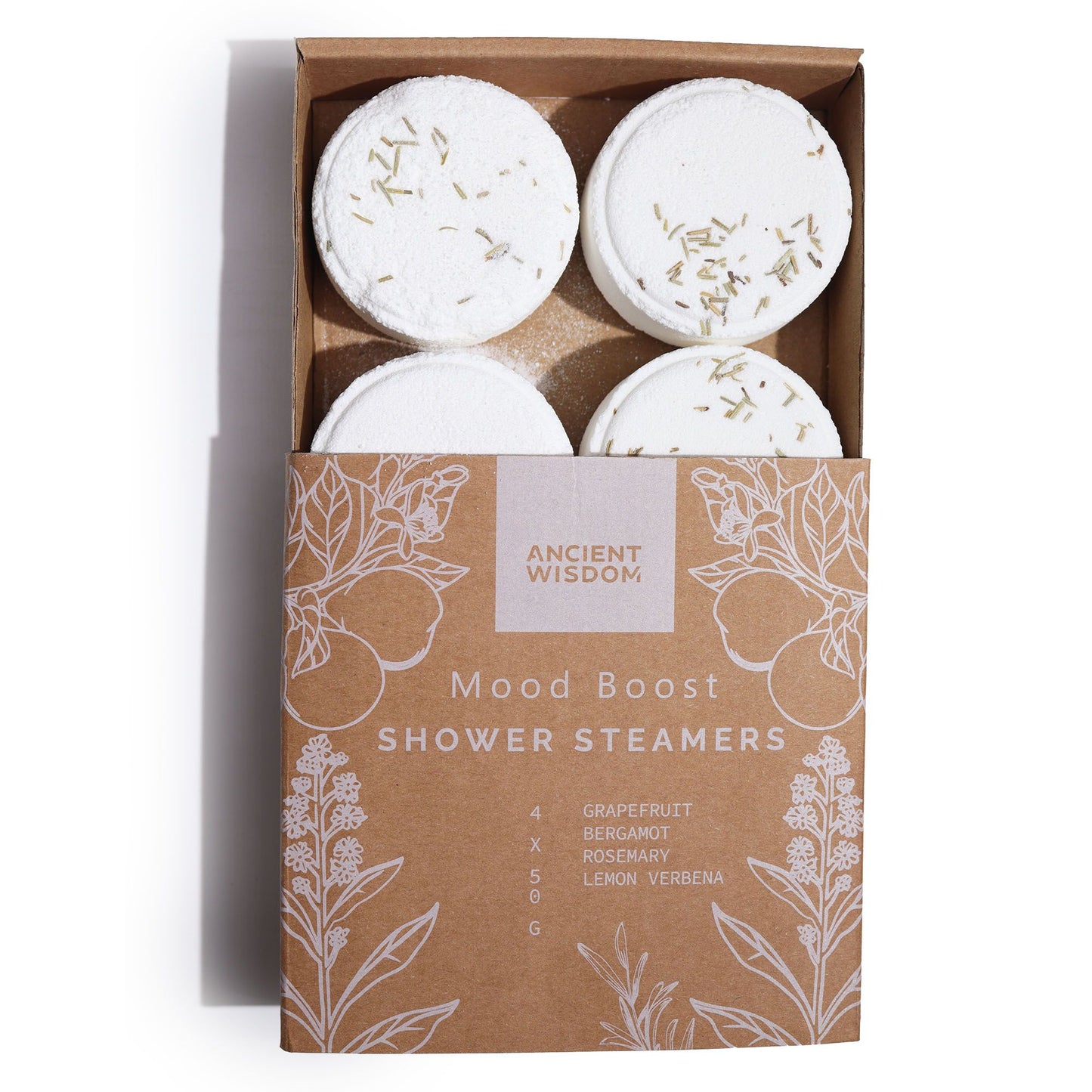 Shower Steamers – Citrus & Herbal Aromatherapy | 4-Pack