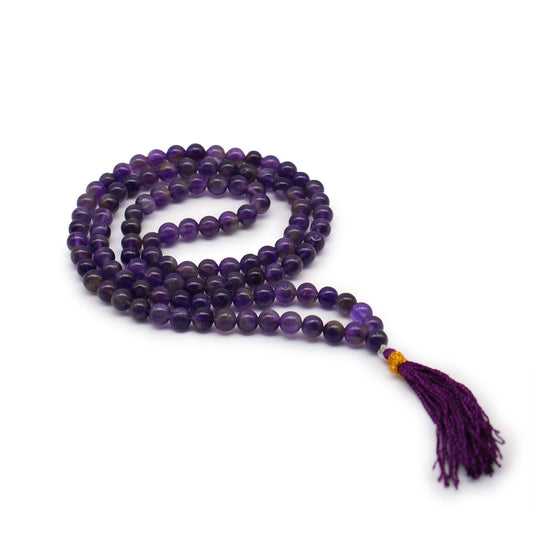 Bead Mala – Amethyst | 108 Beads for Calm & Spiritual Awareness