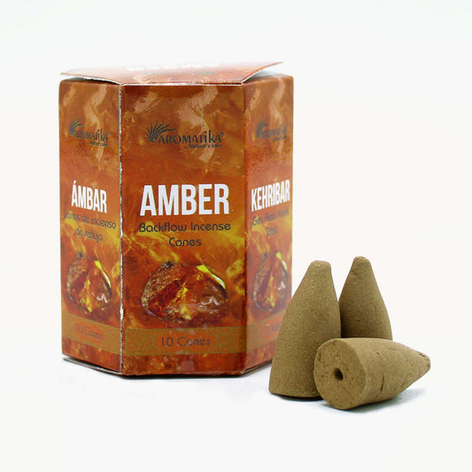 Amber Backflow Incense Cones – Aromatika | 10 Cones