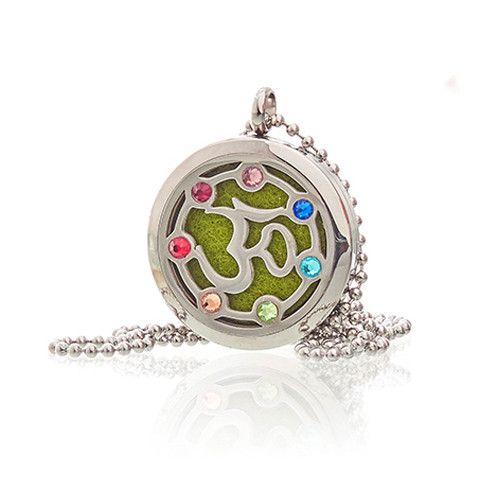 Aromatherapy Diffuser Necklace – OM Chakra Design | 30mm