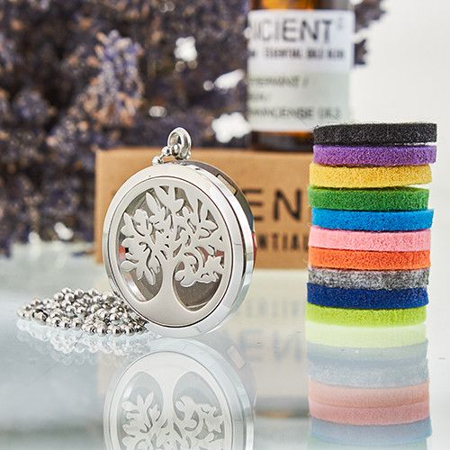 Aromatherapy Diffuser Necklace – Tree of Life Design | 30mm