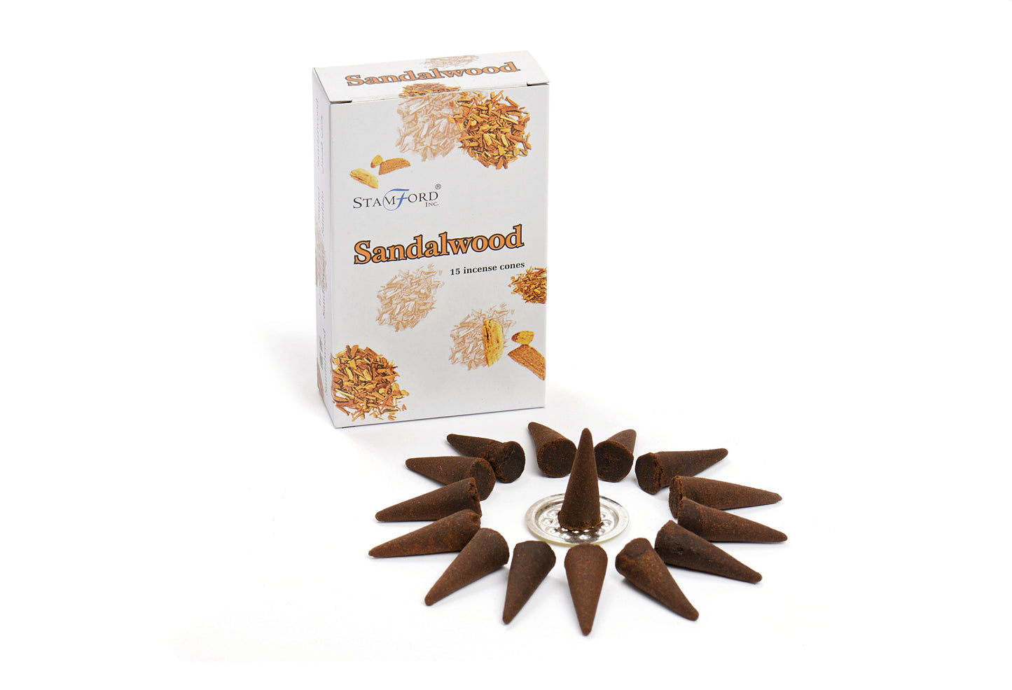 Zenmist Sandalwood Incense Cones – Grounding Serenity & Calm Energy