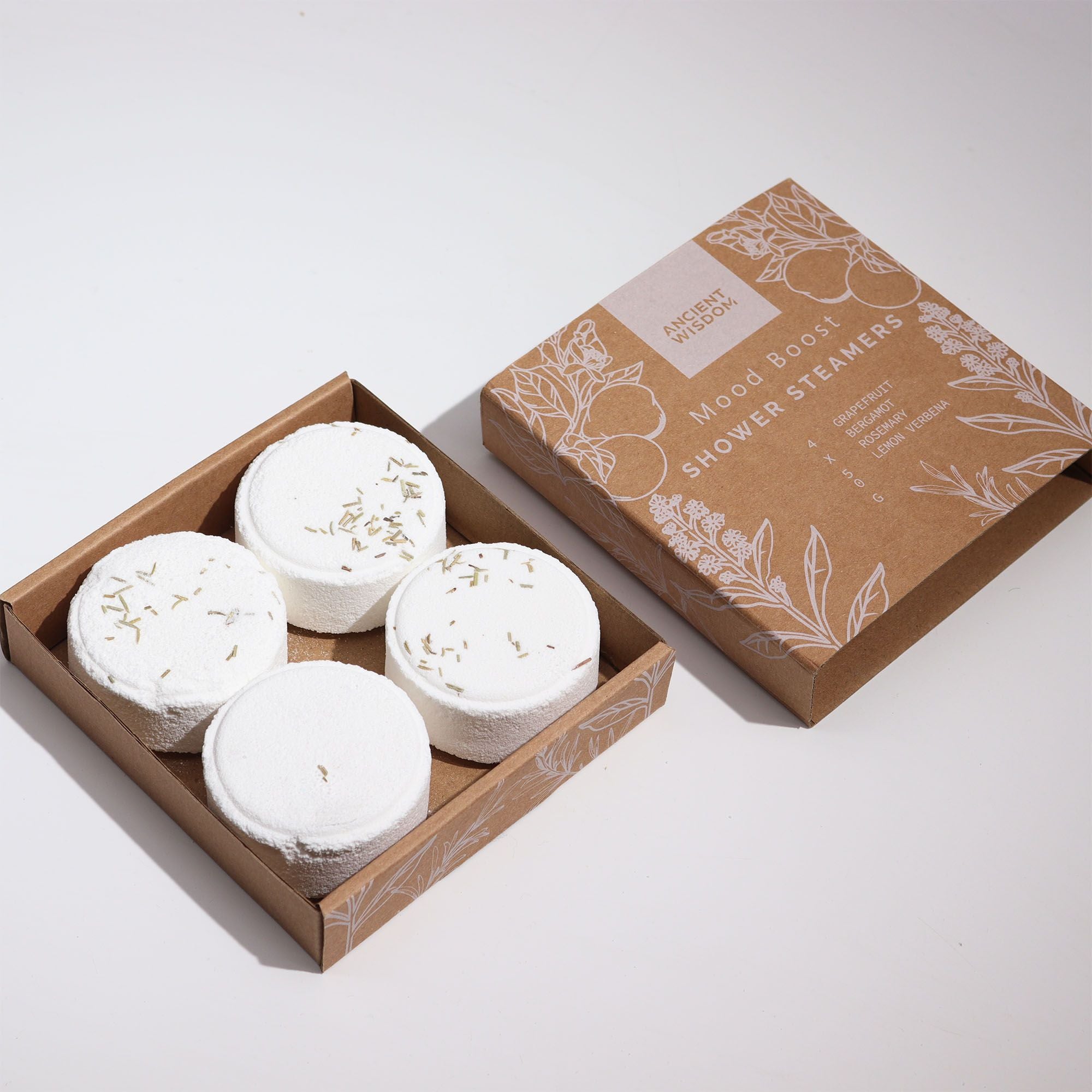 Shower Steamers – Citrus & Herbal Aromatherapy | 4-Pack