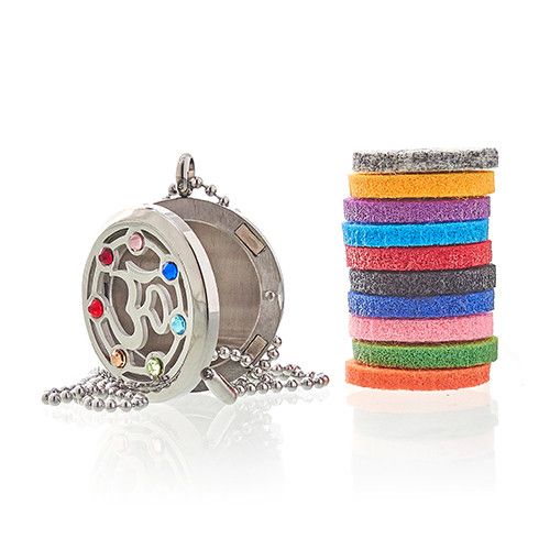 Aromatherapy Diffuser Necklace – OM Chakra Design | 30mm
