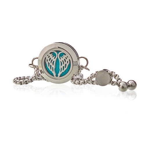 Aromatherapy Bracelet – Angel Wings Design | 20mm